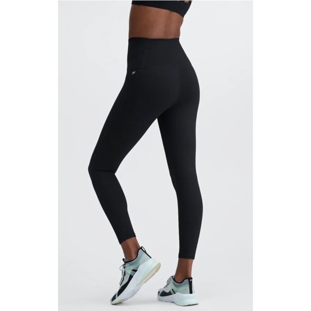 Women's Fabletics leggings full length black fitted yoga running  Size 1X